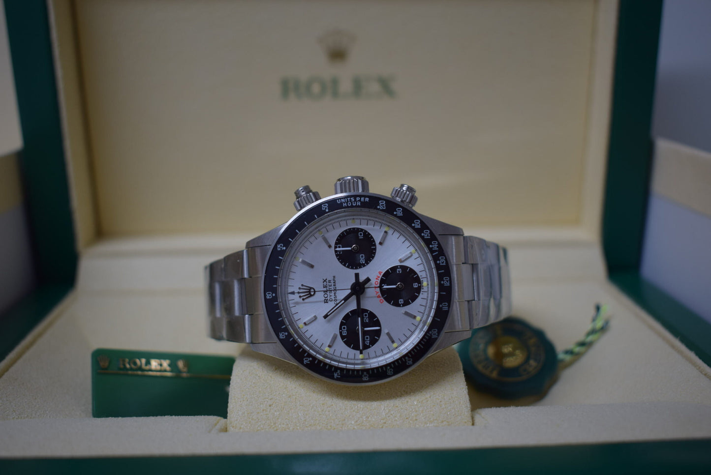 Daytona Paul Newman ref. 6263 Vintage argentee e blu