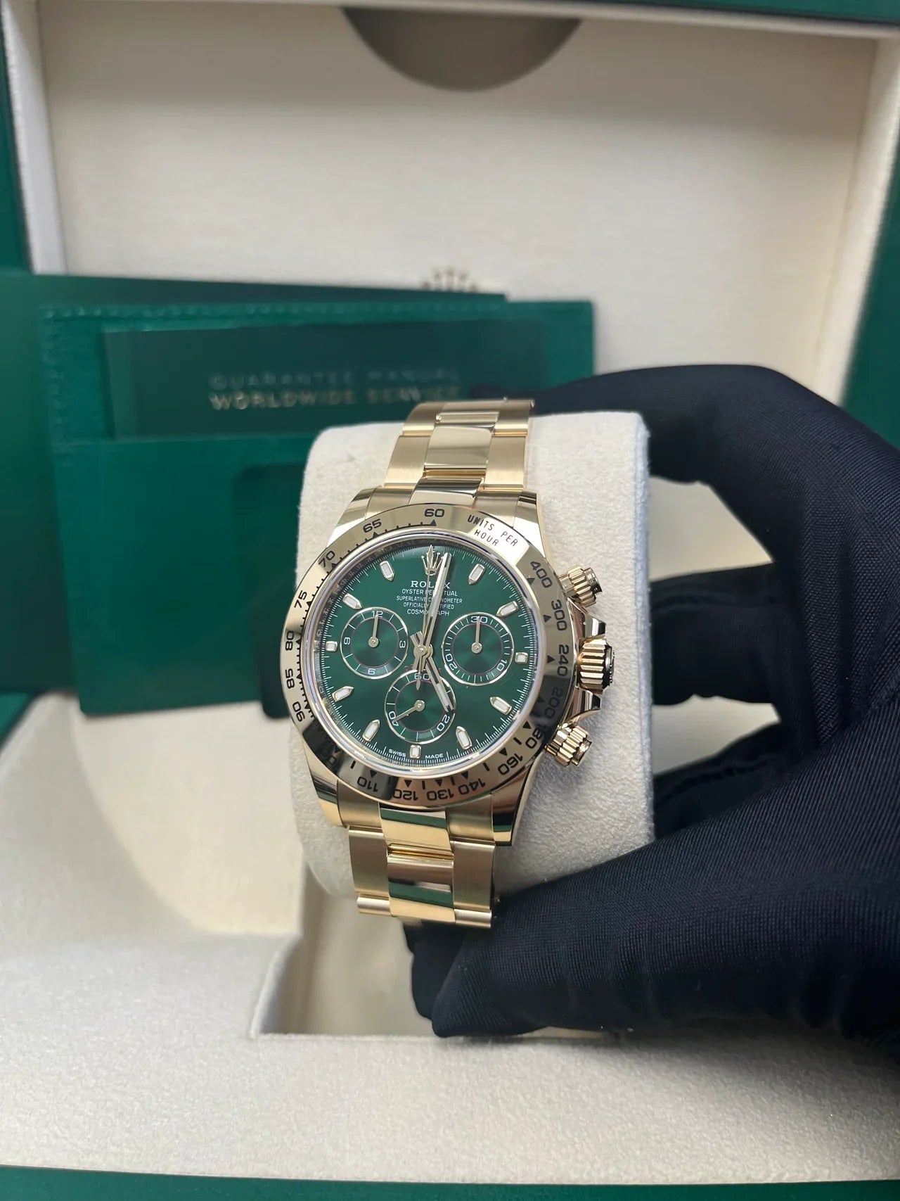 Daytona 40mm Oro Giallo-Verde