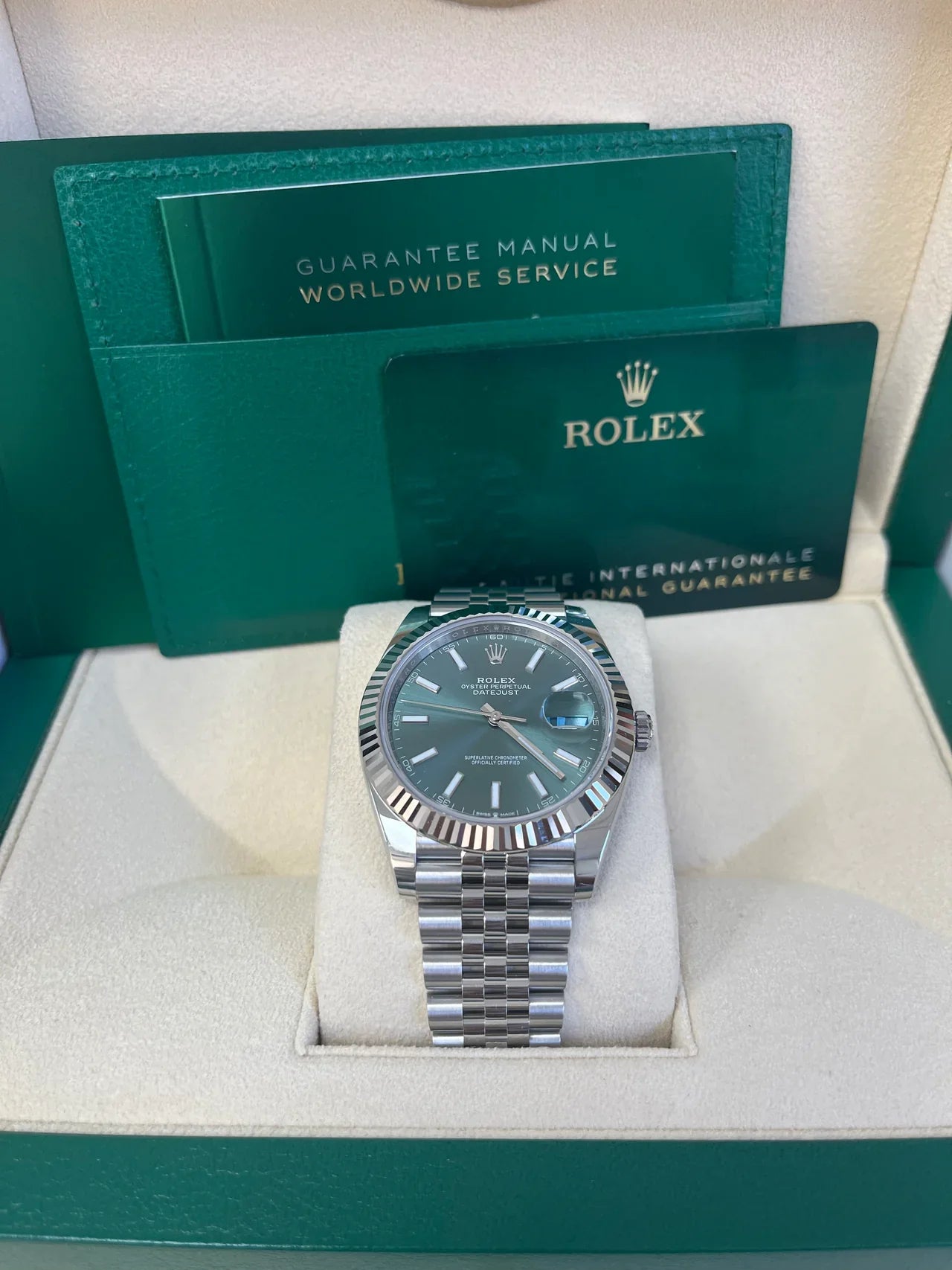 DateJust 41 mm Verde