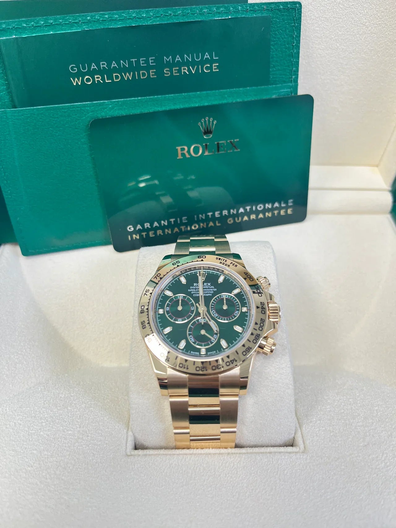 Daytona 40mm Oro Giallo-Verde