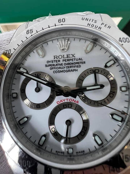 Daytona Acciaio-Bianco 40mm