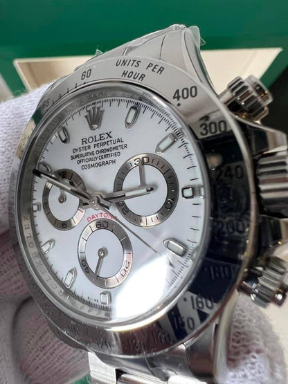 Daytona Acciaio-Bianco 40mm